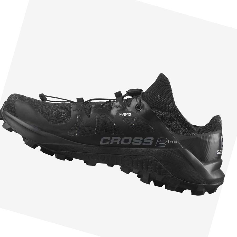 Tenis Para Trail Running Salomon CROSS PRO 2 Hombre Negros | MX 3530LIS